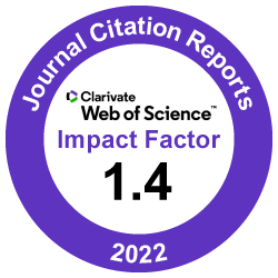 Clarivate Impact Factor 1.4