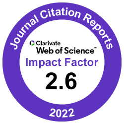 Clarivate Impact Factor 2.6